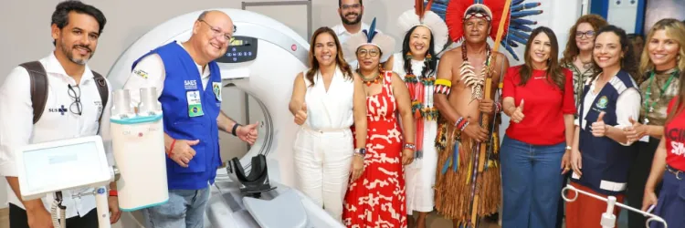 Estado entrega novo tomógrafo para HRDLEM e assina ordem de serviço para construção de cinco Unidades Básicas de Saúde Indígena
