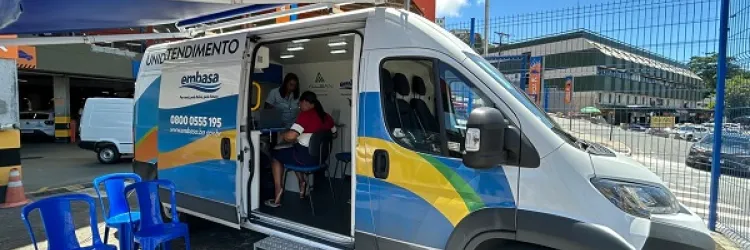 Atendimento móvel da Embasa