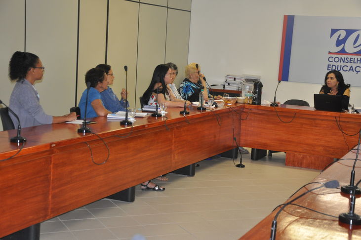 Já hoje, secretárias de Câmaras, Comissões e do Pleno, além de integrantes da Unidade Técnica, debruçaram-se sobre o Plano Estratégico do Conselho Estadual de Educação da Bahia para discuti-lo, traçando metas de levantamento e análise de dados técnicos sobre processos em tramitação no CEE/BA, considerando o ano de entrada, na busca por metodologias que propiciem ainda maior agilidade na resolução das demandas e, consequentemente, maior eficiência nas respostas à sociedade. Esta reunião também foi coordenada por Valuza Maria Saraiva.