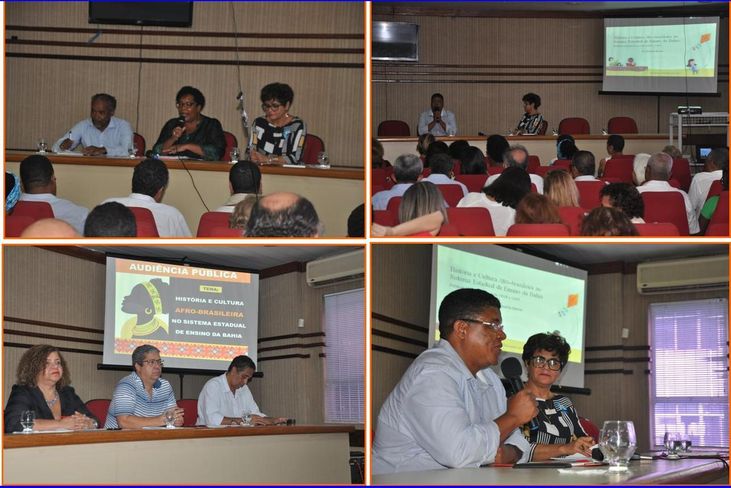 Foi realizada na tarde da terça-feira (22/11) a Reunião Plenária em formato de Audiência Pública que marcou o início dos encontros e discussões para a revisão nas Resoluções CEE nºs 23/2007 e 48/2008, relativas à inclusão da história e da cultura afro-brasileira e indígena nos currículos da Educação Básica no Sistema Estadual de Ensino da Bahia.