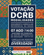 Divulgação - votação DCRB Modalidades