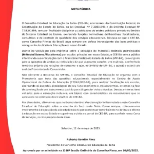CEE-BA emite nota e responde a questionamentos sobre adoção de materiais padronizados em escolas privadas