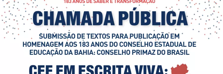 Divulgação Chamada Pública