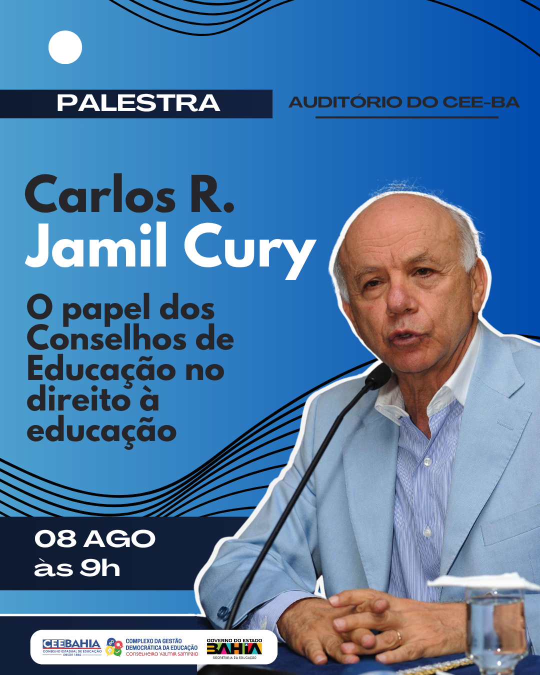 Divulgação Palestra Jamil Cury