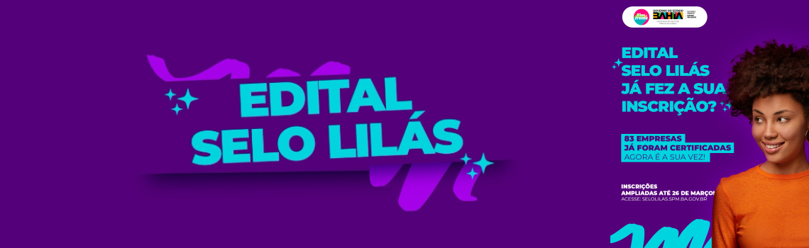 Edital Selo Lilás