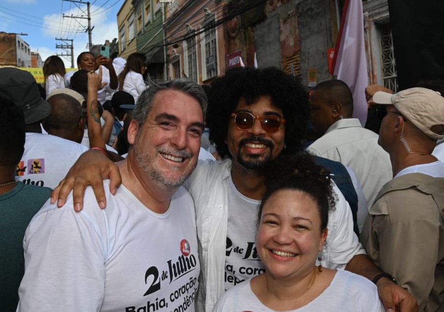 Sandro Magalhães, Marcelo Lemos e Sara Prado