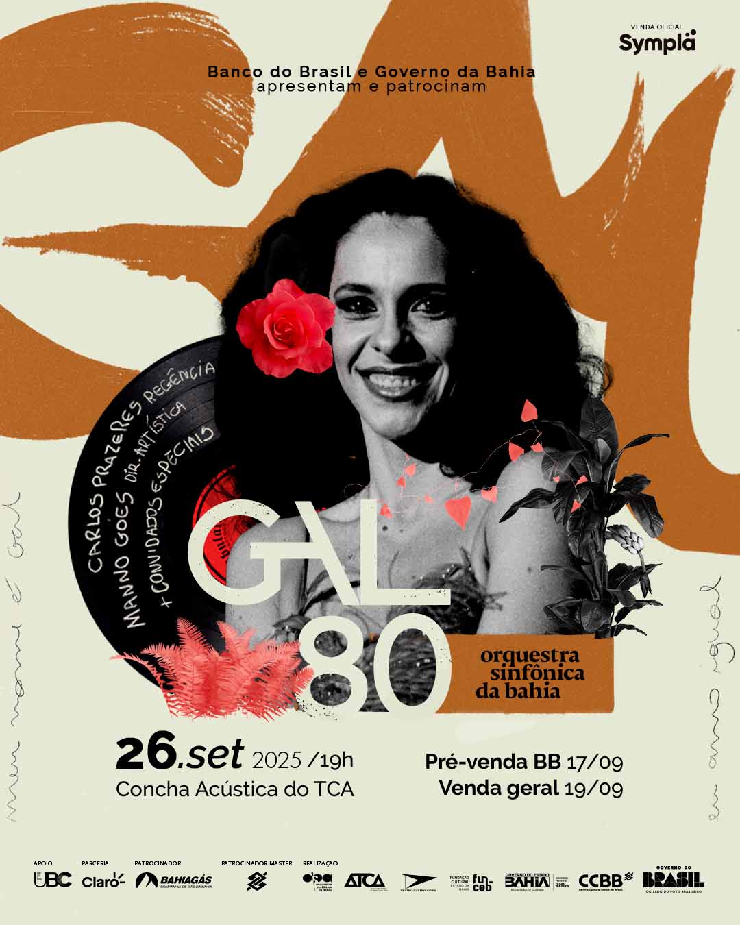 Concerto da OSBA reúne 11 artistas para homenagear Gal Costa; vendas começam nesta quarta-feira (17)