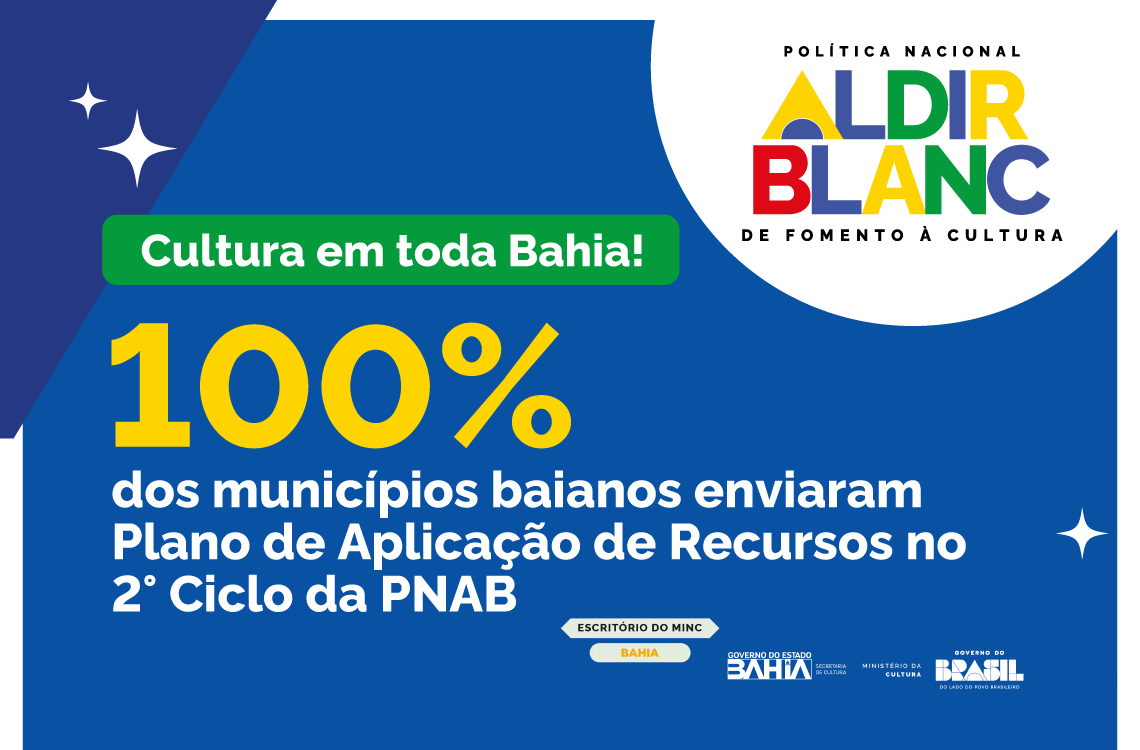 Após mobilização intensa, 100% dos municípios baianos enviam Planos de Aplicação de Recurso da PNAB 
