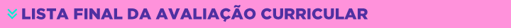 Avaliação Final
