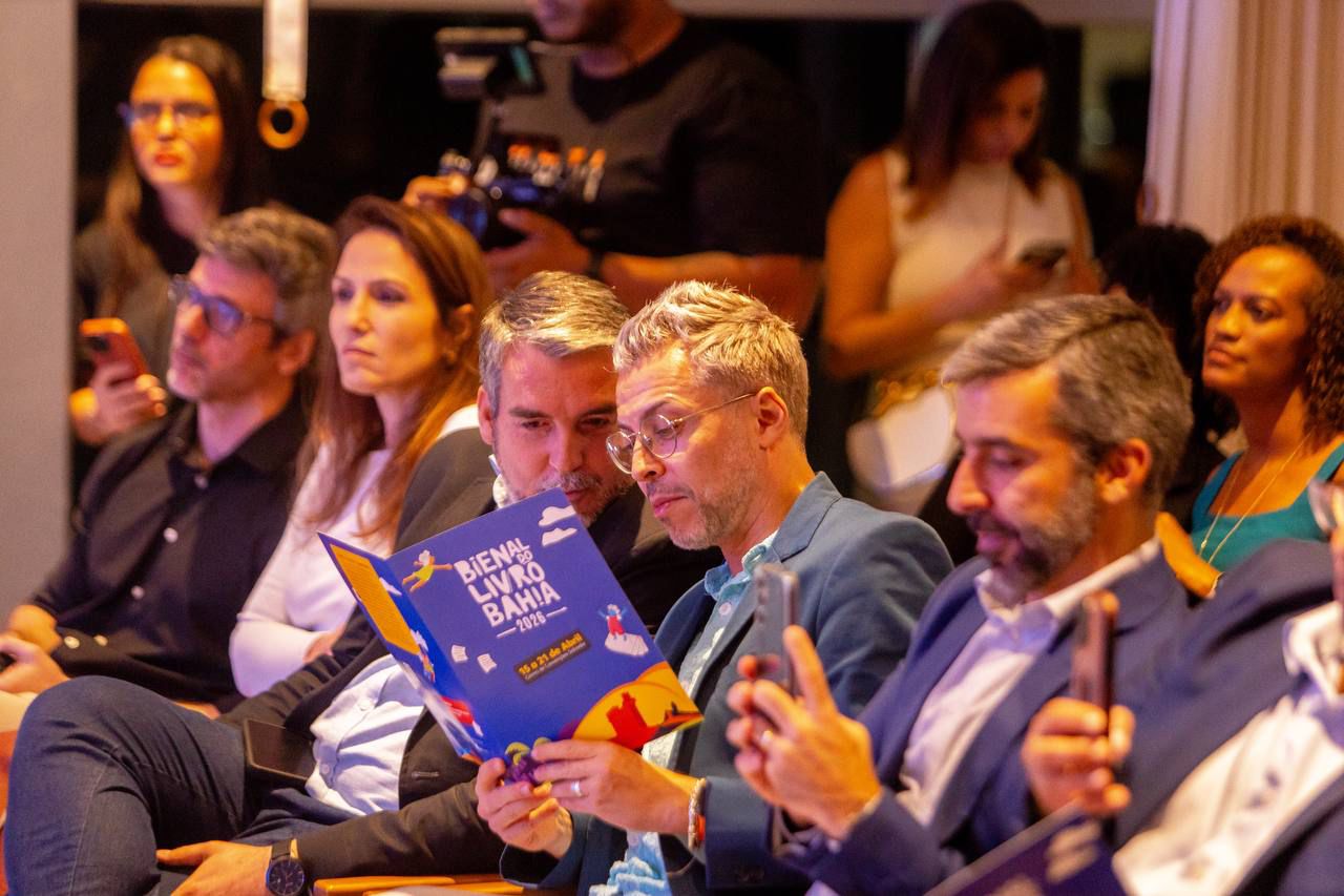 Secretário de Cultura Bruno Monteiro lançamento Bienal 