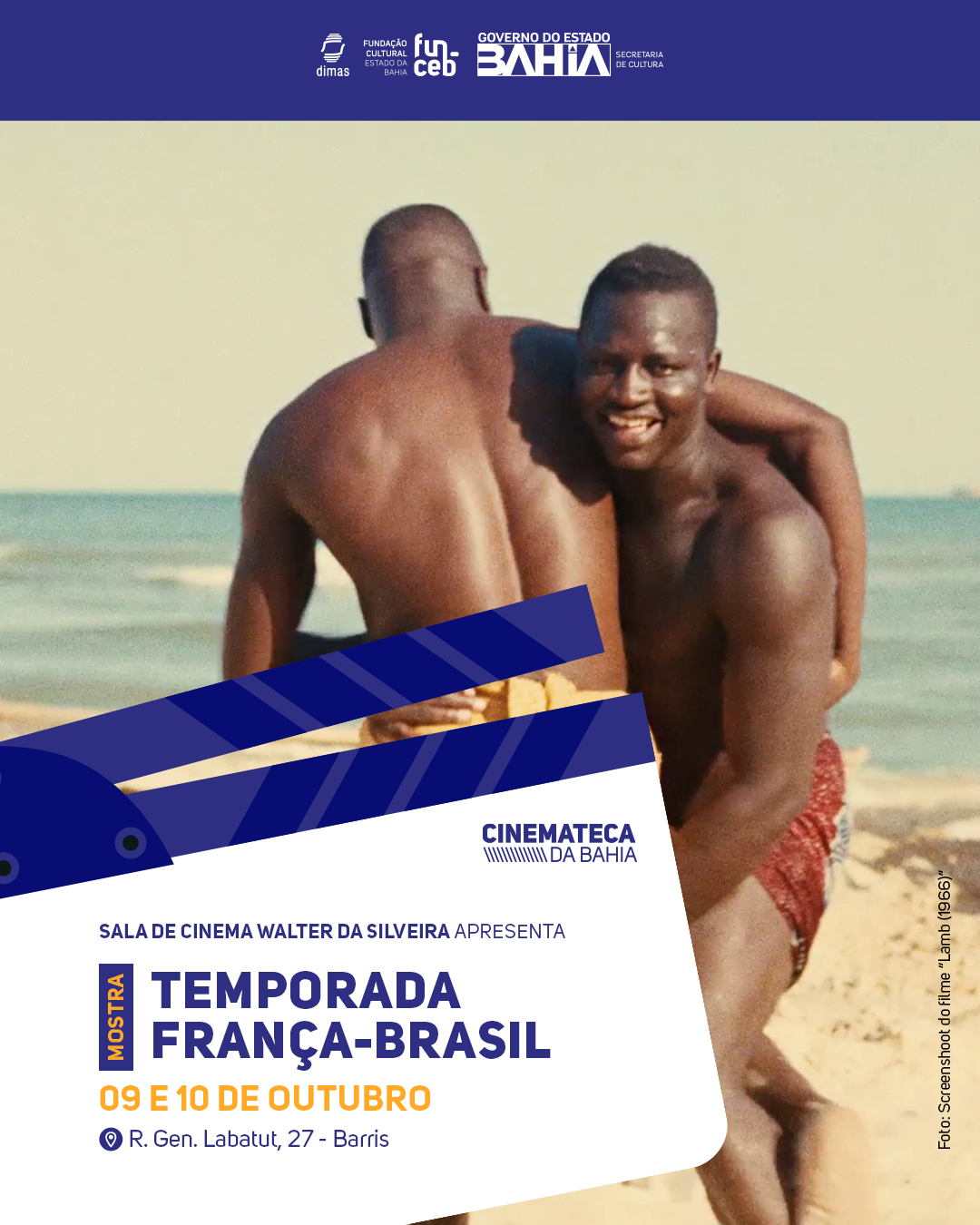 Sala de Cinema Walter da Silveira recebe exibição da Temporada França-Brasil 2025