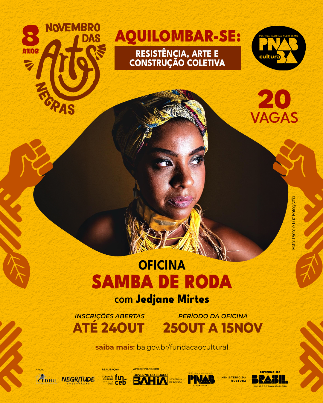 FUNCEB inicia Novembro das Artes Negras com Oficina de Samba de Roda em Sussuarana