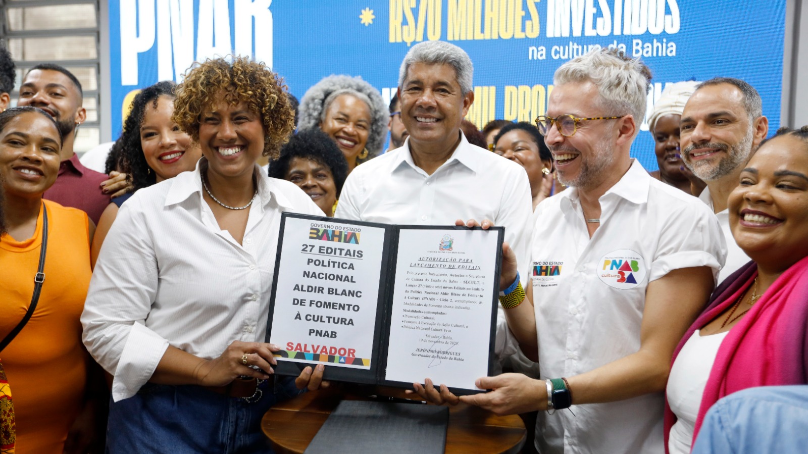 Governador Jerônimo anuncia investimento de mais  de R$ 70 milhões na cultura com ciclo 2 da PNAB