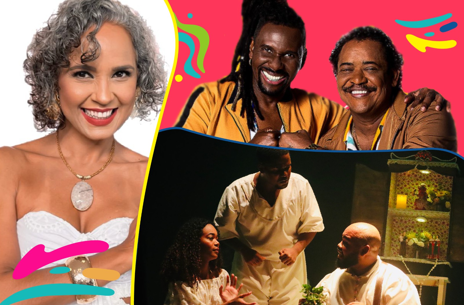 Pagode, axé e cena teatral se encontram na noite desta quarta (21) no Pelourinho