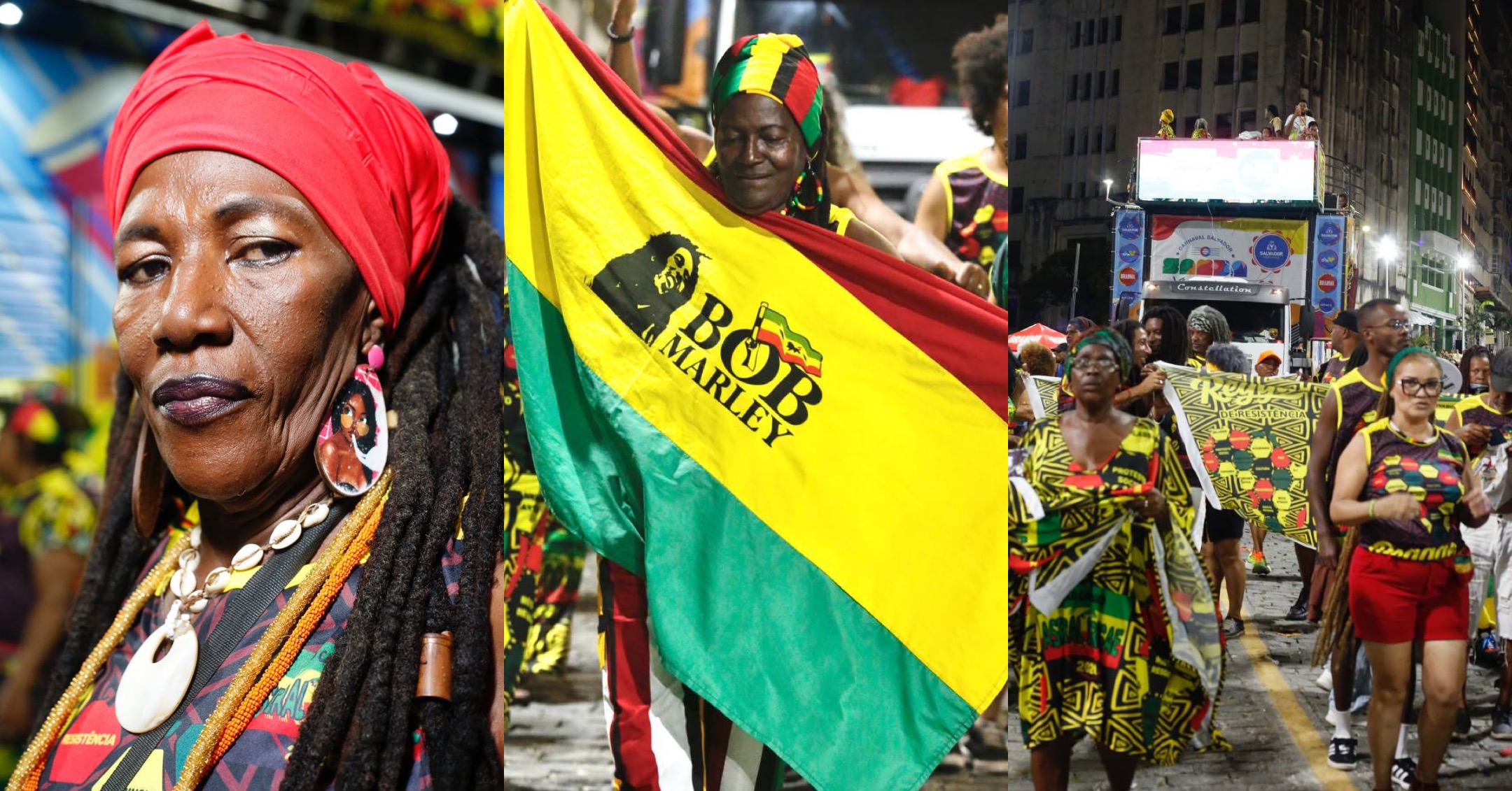 Bloco apresentou batidas e melodias do ritmo jamaicano nas ruas do centro de Salvador