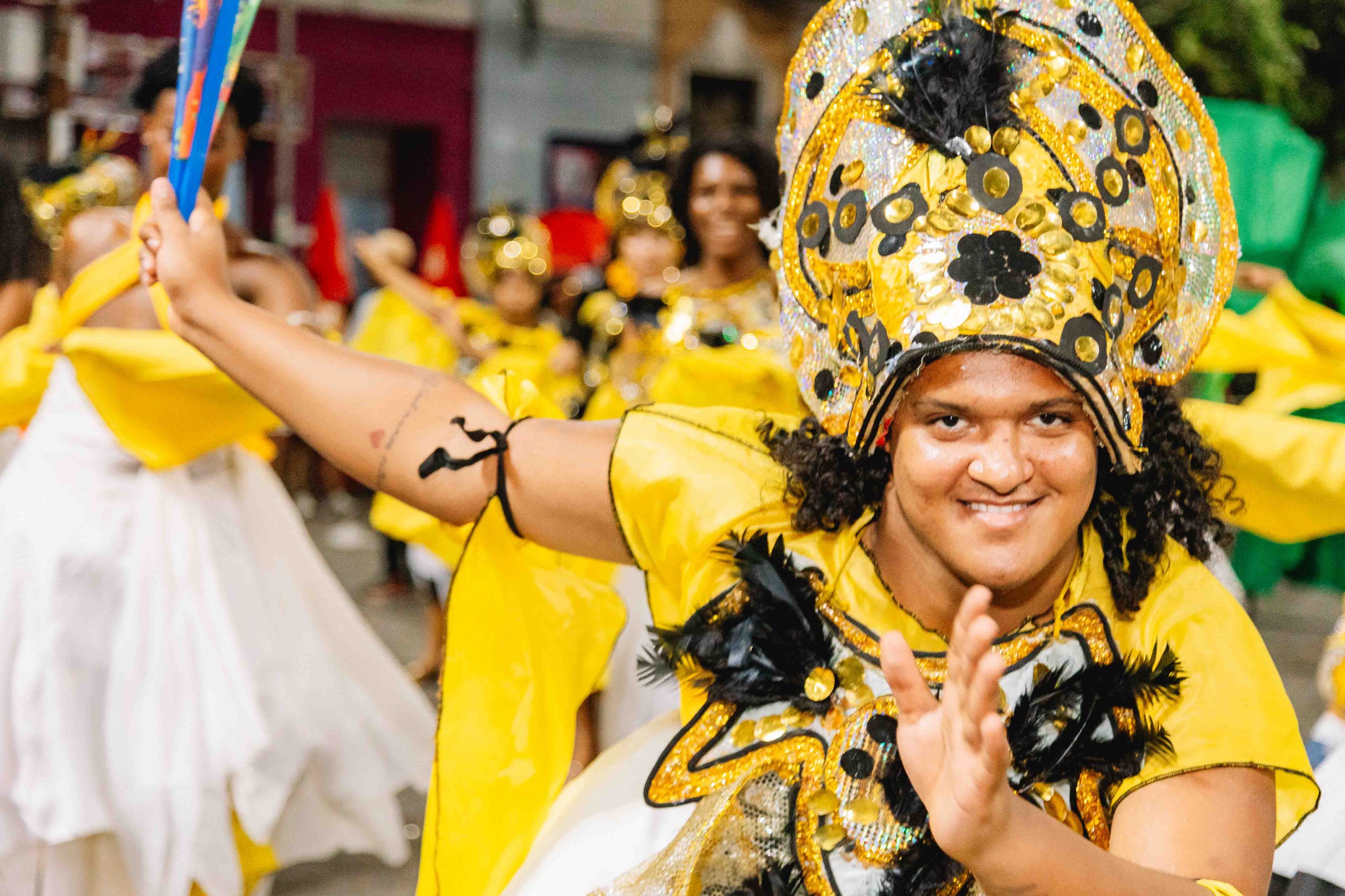 Domingo de Carnaval foi dedicado às crianças e à cultura indígena
