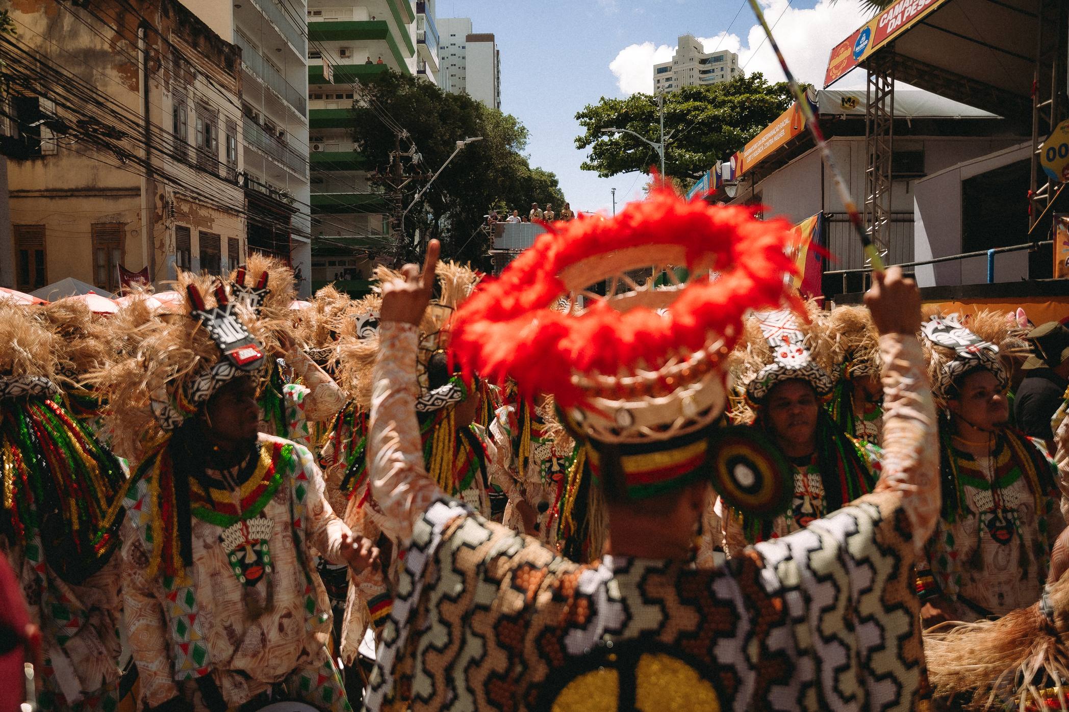 Olodum levou para a avenida o tema “Máscaras Africanas: Magia e Beleza”