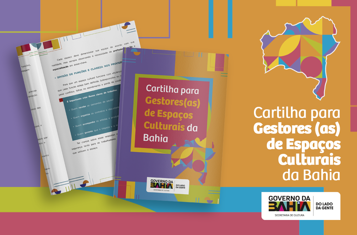 SecultBA disponibiliza cartilha para gestores de Espaços Culturais da Bahia