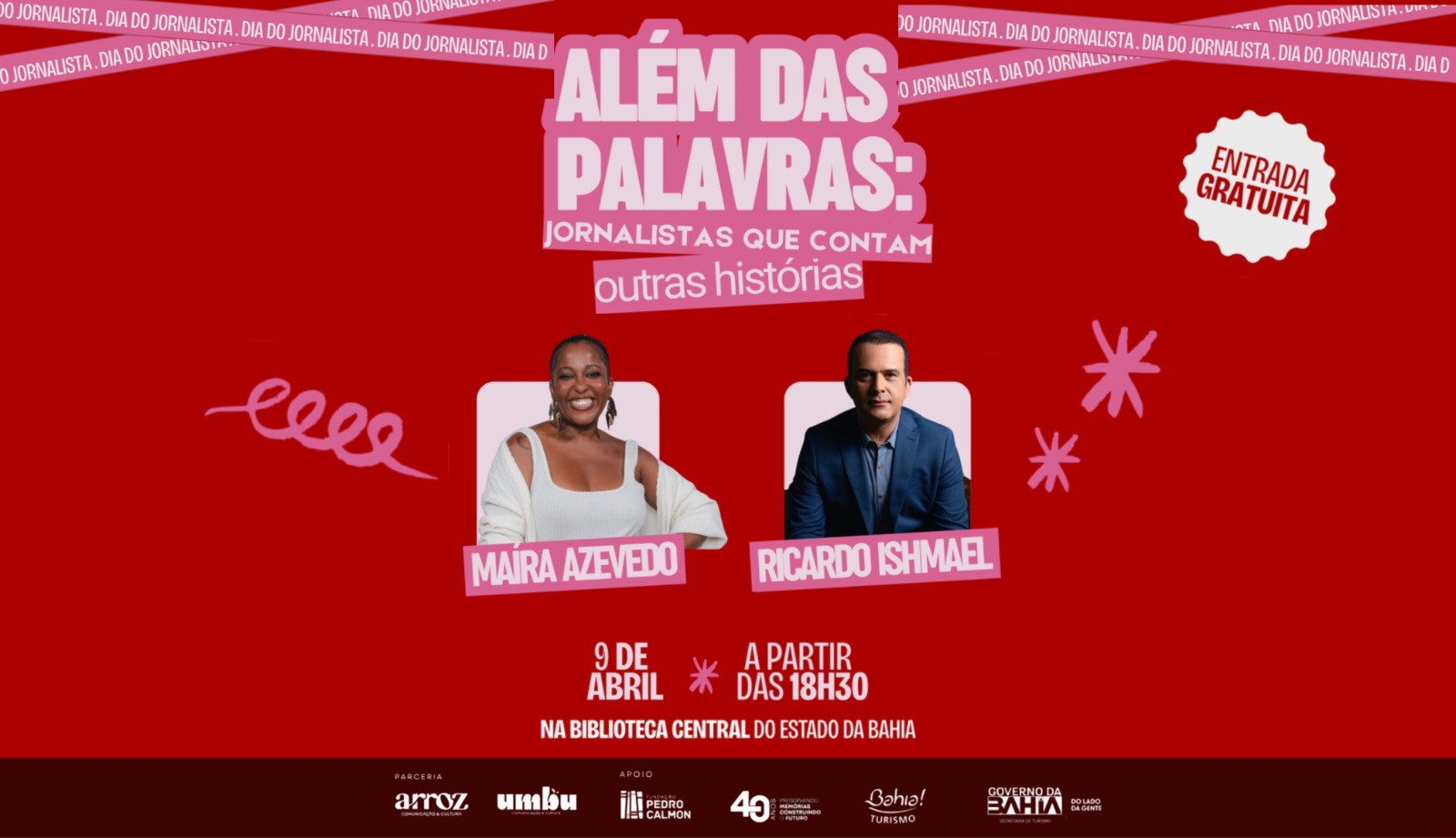 Biblioteca Central recebe evento gratuito em celebração ao Dia do Jornalista no dia 09 de abril