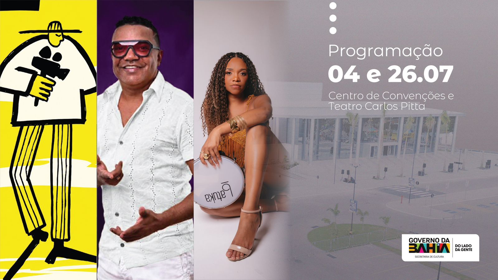 Programação de julho reúne música, cinema, cultura geek e stand up comedy no Centro de Convenções e Teatro Carlos Pitta