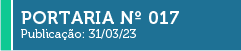 Portaria nº 17 - 2