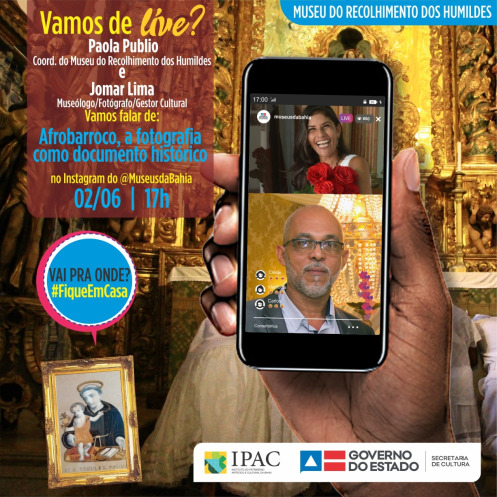 Jomar Lima é convidado do Museu do Recolhimento dos Humildes para live “Afrobarroco, a fotografia como documento histórico”