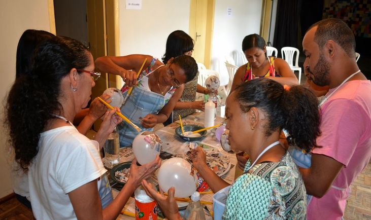 Oficinia Multiplicadores de Leitura com professores / Acervo Agitação Buerarema 