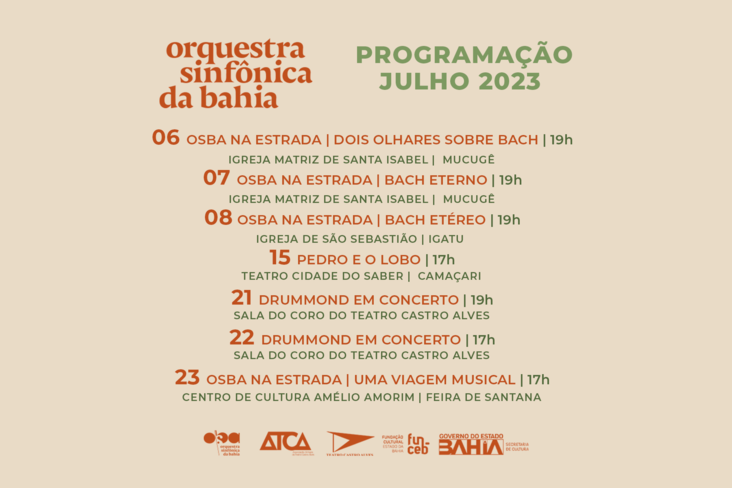 OSBA Programação Julho 2023