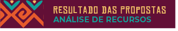 Resultado Propostas - Análise de Recursos