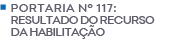 Resultado do Recurso da Habilitação
