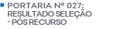 Resultado da Seleção - Pós Recurso