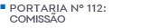 Portaria 112 - Comissão