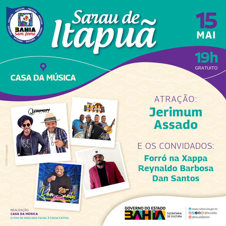 Sarau de Itapuã 15 de maio