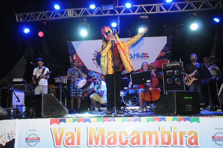 Val Macambira no primeiro dia do Carnaval do Pelô