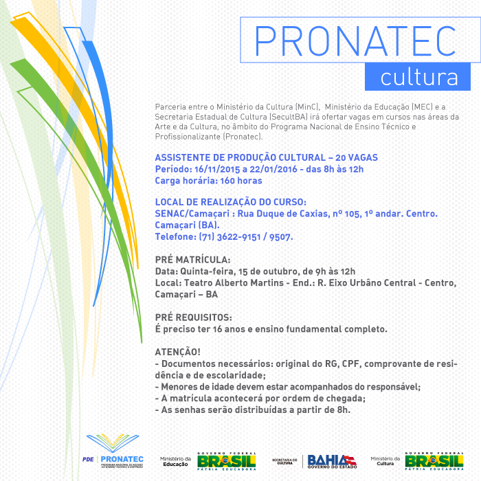 PRONATEC Cultura