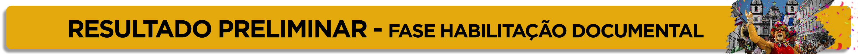 Resultado Preliminar - Fase Habilitação Documental