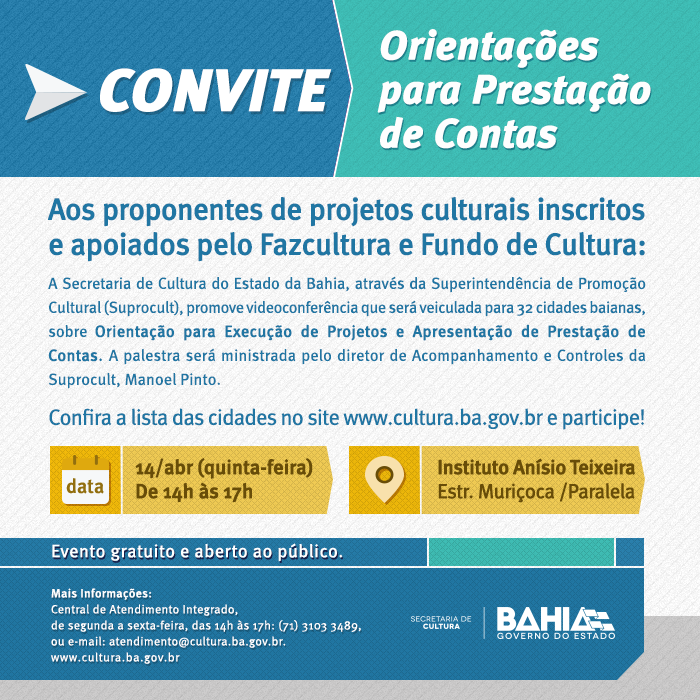 Convite Prestação de Contas