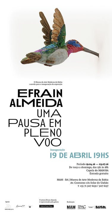 Convite exposição Efrain Almeida no MAM