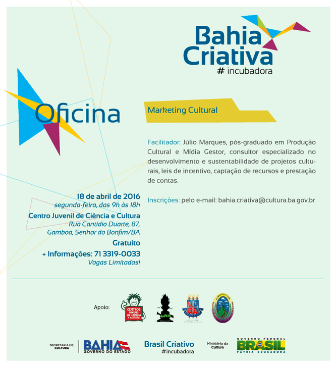 Curso de Marketing Cultura em Senhor do Bonfim