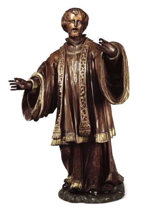 São Francisco Xavier - Século XVII - Madeira, pigmento e ouro
