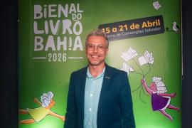 Secretário de Cultura da Bahia Bruno Monteiro no lançamento da Bienal 2026