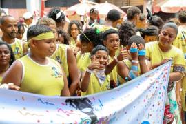 Mamulengo transformou a avenida em um palco de fantasia
