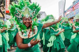 Commanche do Pelô desfilou no Campo Grande celebrando 52 anos de resistência e tradição