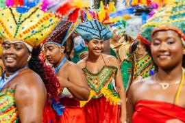 Commanche do Pelô desfilou no Campo Grande celebrando 52 anos de resistência e tradição