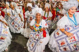 Cortejo Afro leva para a avenida um espetáculo de ancestralidade, força e elegância