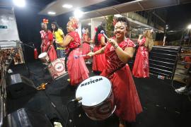 Cortejo levou a batida marcante do samba-reggae 