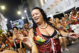 Cortejo levou a batida marcante do samba-reggae 