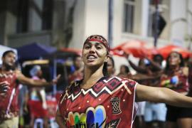 Cortejo levou a batida marcante do samba-reggae 