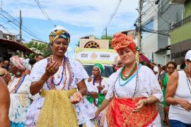 Bloco Reduto do Samba marcou presença na Mudança do Garcia