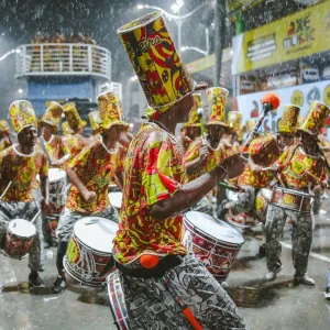 Bloco da Capoeira levou a energia do dendê para a avenida